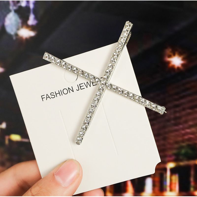 Shiny Crystal Rhinestones Hairpins Barrettes Fashion Stage Party Shape Hair Clips Hairstyle Design Styling Tool Hair Accessories
