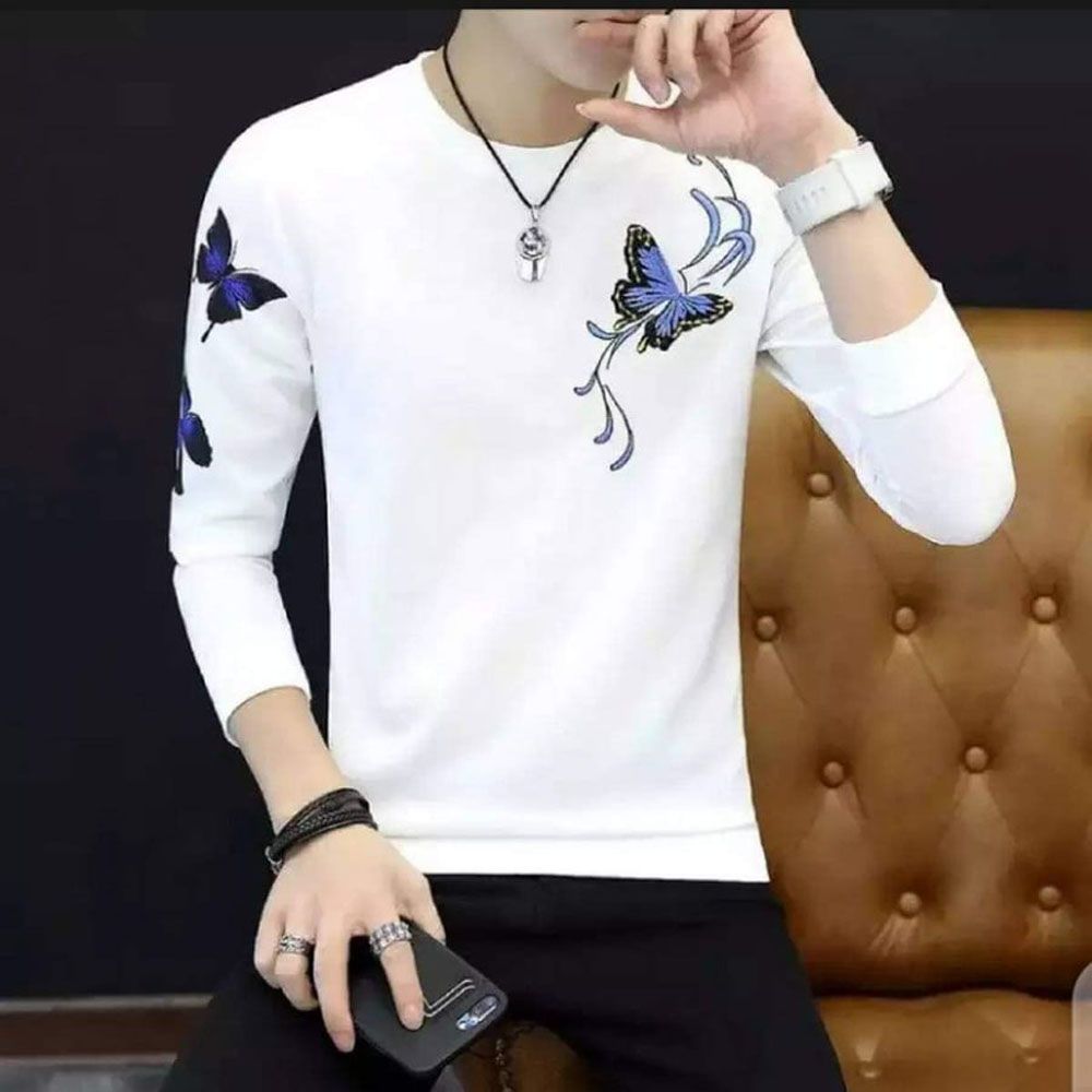 Cotton Full Sleeve T Shirt For Men - T Shirt - T Shirt