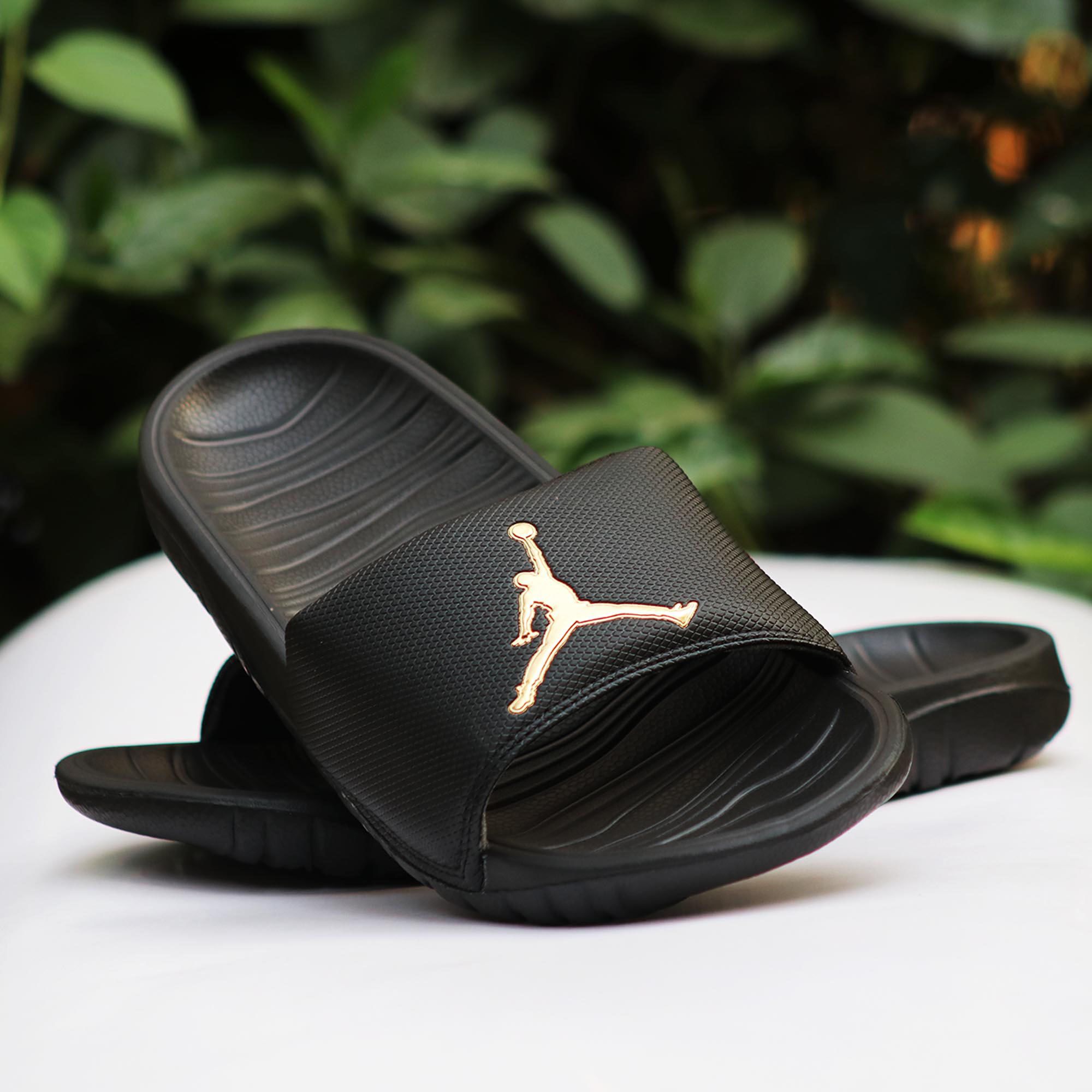 JORDAN Slides for Man  Slides Slipper Black Sandals for Men Top new Collection High sole High Quality