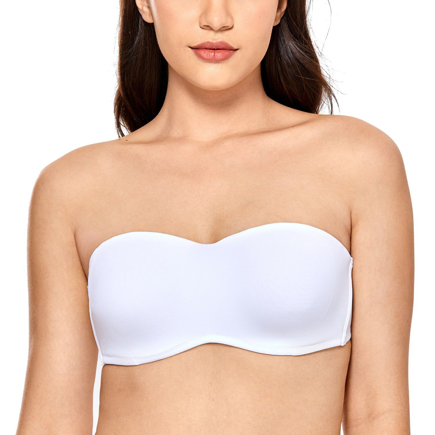 Women's Smooth Seamless Invisible Underwire Strapless Minimizer Bra