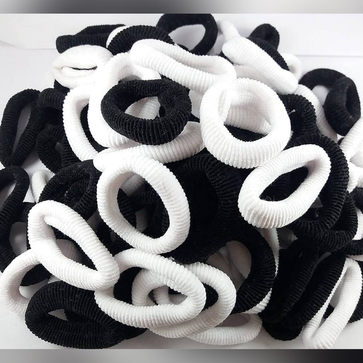 black and White Colorful Hair band For women-100 pcs