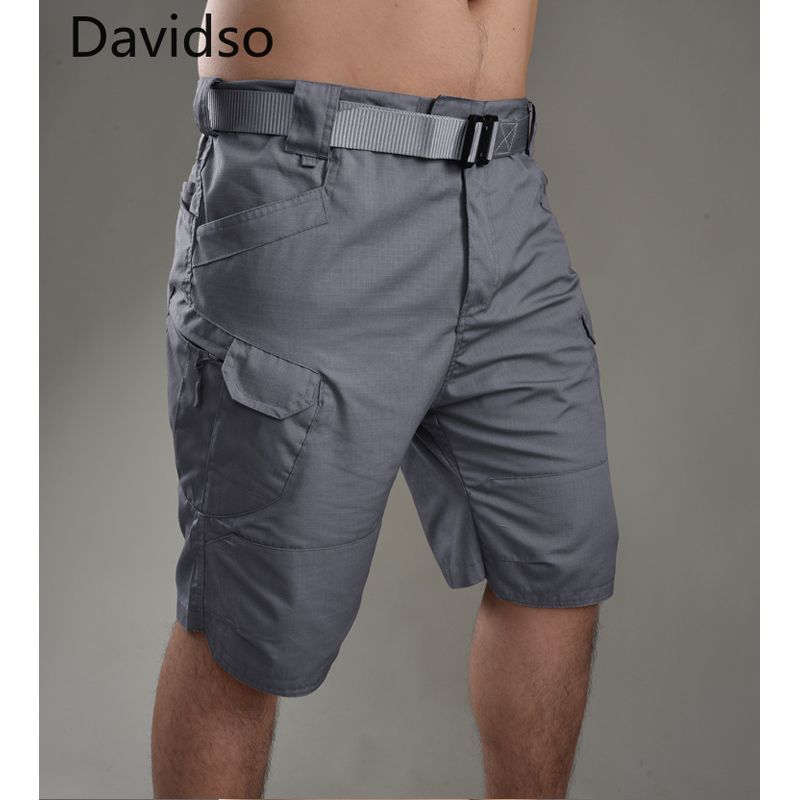 Man Tactical Shorts Quick Dry Cargo Shorts Outdoor Sport Training Hiking Short Trouser Multi-pocket Shorts