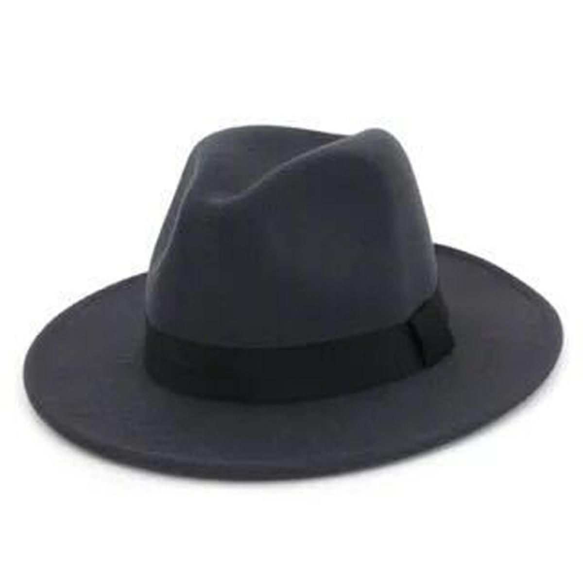 black fedora hat uniwide brim jazz top hat autumn winter classic elegant Panama hat gentleman hat wholesale