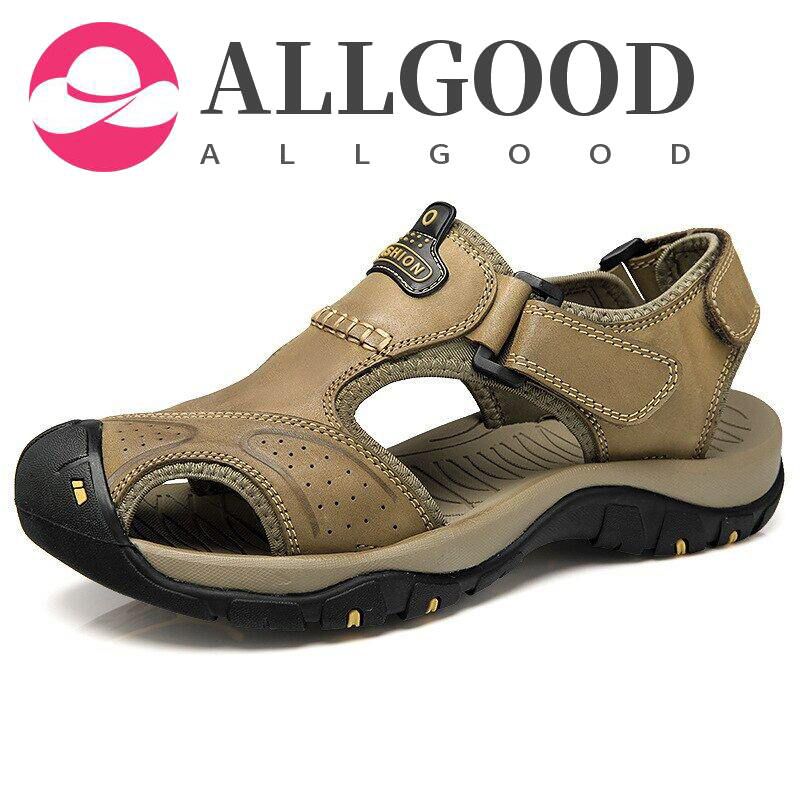 Men Sandals Leather ,Roman Sandals Mens Flip Flops Men Slippers , Mens Sandals Outdoor Leather Slippers for Men