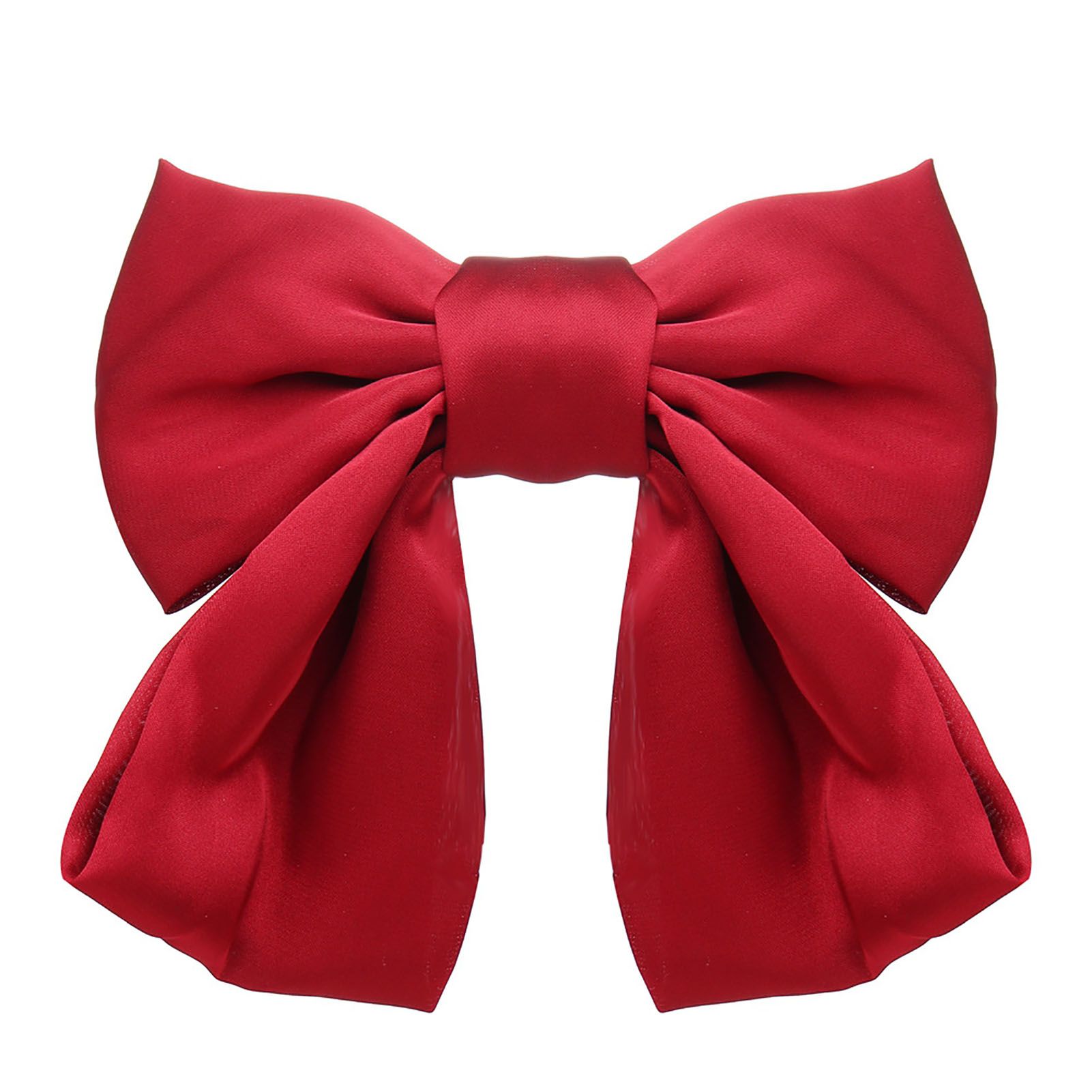 Simple Elastic Solid Color Hairpin Bowknot Kid Hair Clip Hair Accessories