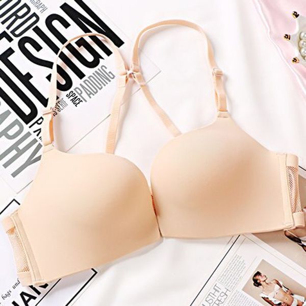 DeRuiLaDy  Lingerie Comfortable Adjusted Bras For Women Seamless Bra Underwear Front Closure Wireless Push Up Bra Bralette