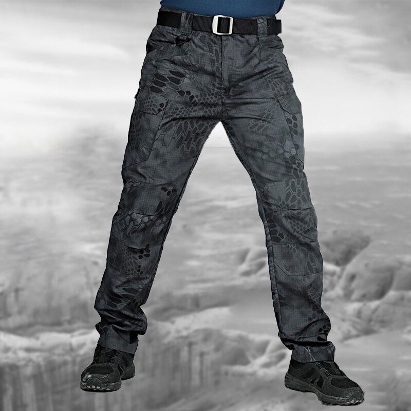 S-3XL Men Casual Cargo Pants Elastic Outdoor Hiking Trekking  Tactical Sweatpants C  Multicket Trousers