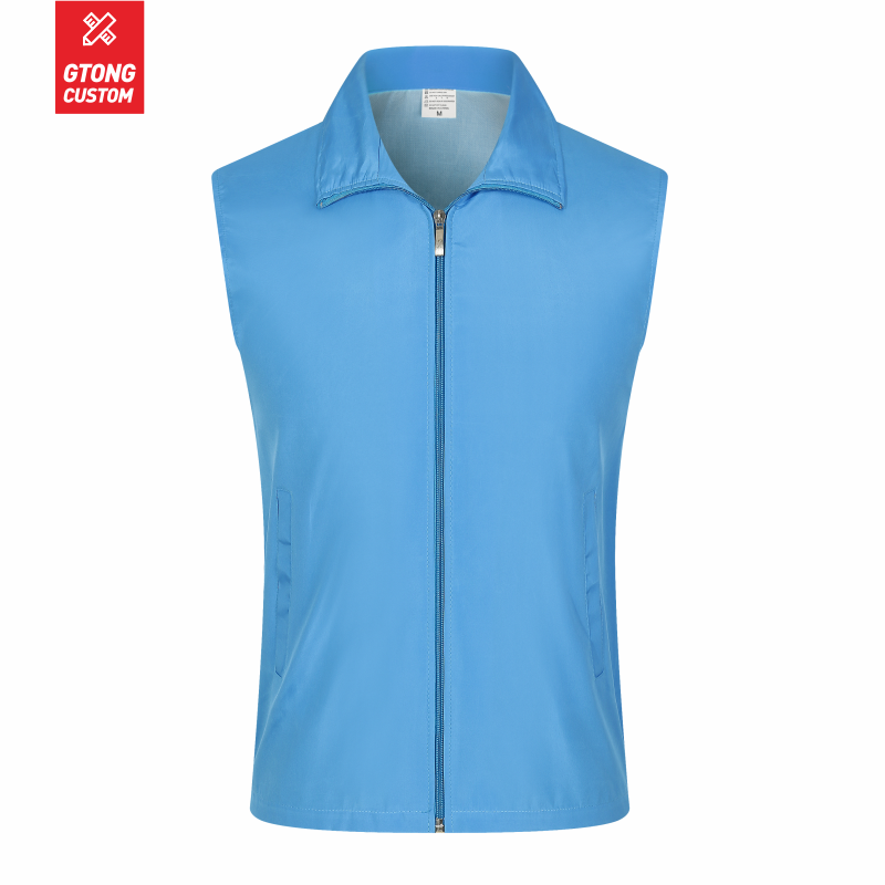 Free Custom Design Vests Print Logo Men Woman Safety Vest Work Vest Work wear Uniform Cheap Solid Color Fashion Vest Custom LOGO