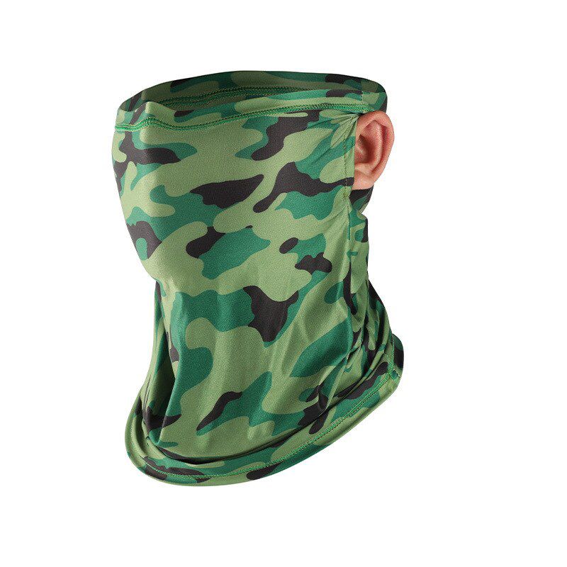 Face Cover with Ear Hole Outdoor Scarf Bandana Neck Cover Fishing Scarf Multifunction Head Cover for Hiking Fishing