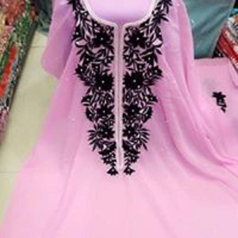 Unstitched Pink Georgette Kurti for Women