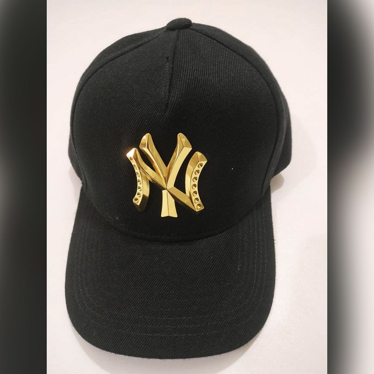 Black Denim Cap for Men - NEW YORK