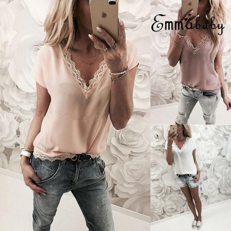 Wanita Atasan Crop Kasual Blus Rompi T-shirt Tali Lengan Pendek Atasan
