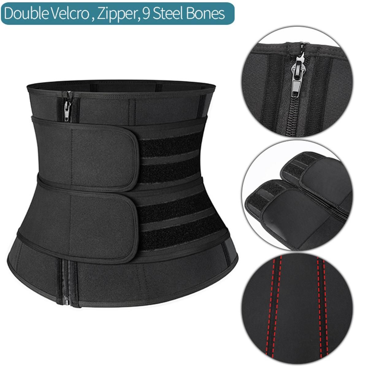 Waist Trainer Reducing Shapers Slimming Trimmer Belt Body Shaper Neoprene Tummy Shapewear 9 Steel Bones Woman Cincher Corset