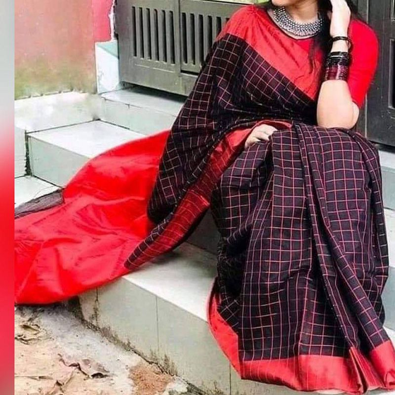 মহিলাদের জন্য কালো ছাই রঙের ধুপেইন সস্তা শাড়ি