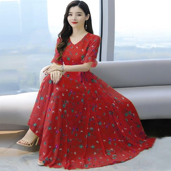 Women High Quality China Long Kurti , China Linen Fabric, Misti Red Color
