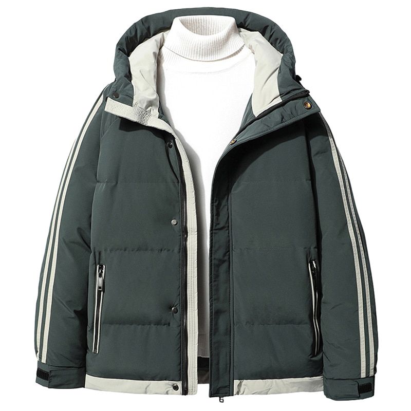 Winter Thick Warm Parka Coat Men Fashion Hooded Windbreaker Jacket Male Cotton Padded Warm Parkas Plus Size 8XL
