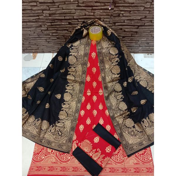 Gorgeous Unstitched Cotton Screen Printed Salwar Kameez for Women ( সুতি ৩ পিস)