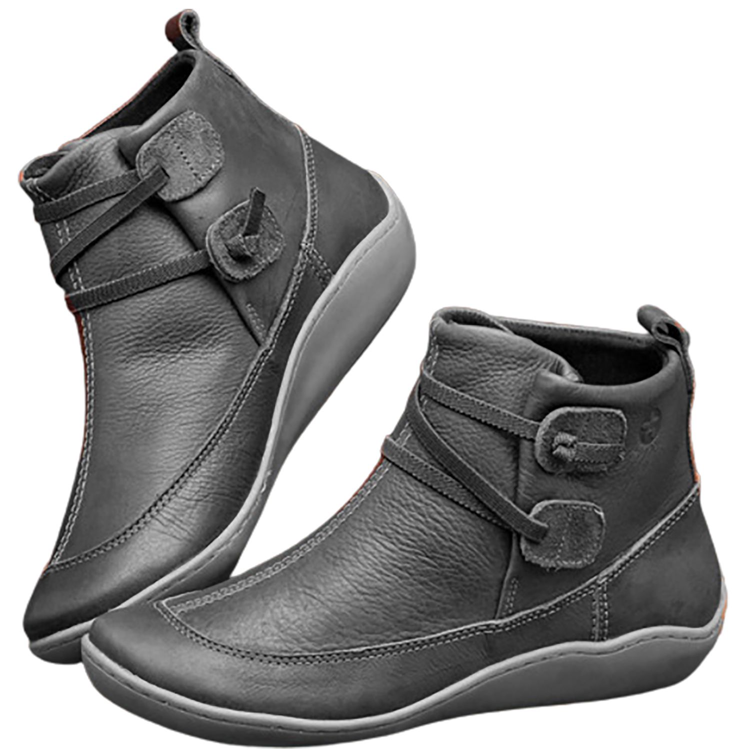 Short Boots Anti-slip Vintage Punk Women Ankle Boots