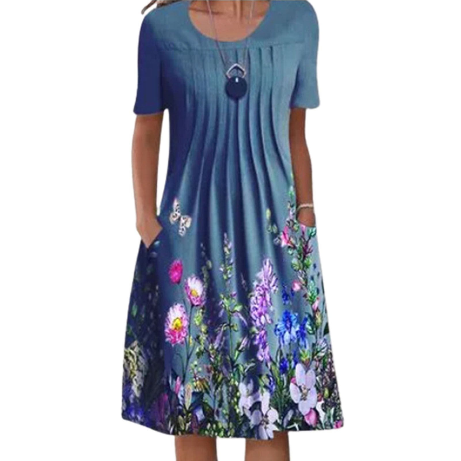 Party Dress Soft-touching Floral Print Women Dress