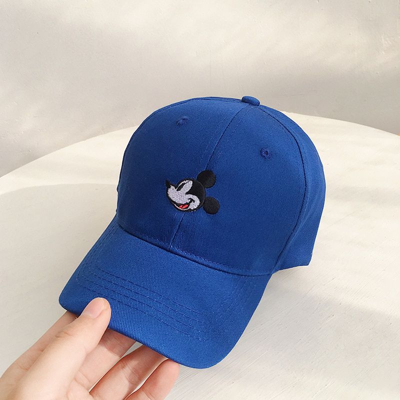 Children Cute Mickey Embroidery Baseball Summer Outdoor Fashion Hot Candy Color Cartoon Hat