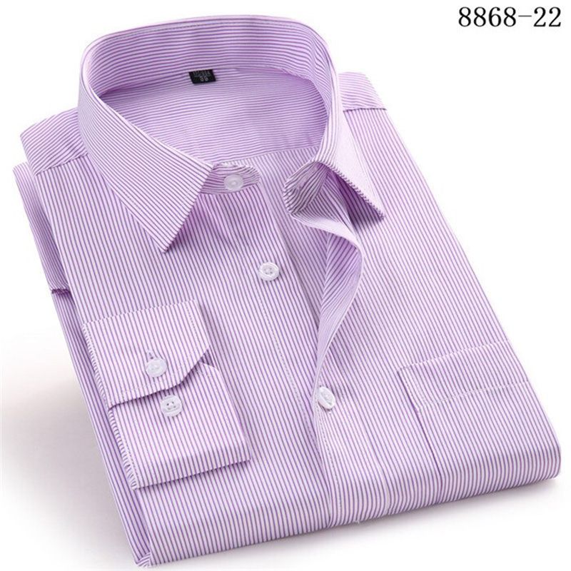 4XL 5XL 6XL 7XL 8XL Large Size Men's Business Casual Long Sleeved Shirt White Blue Black Smart Male Social Dress Shirts For Plus