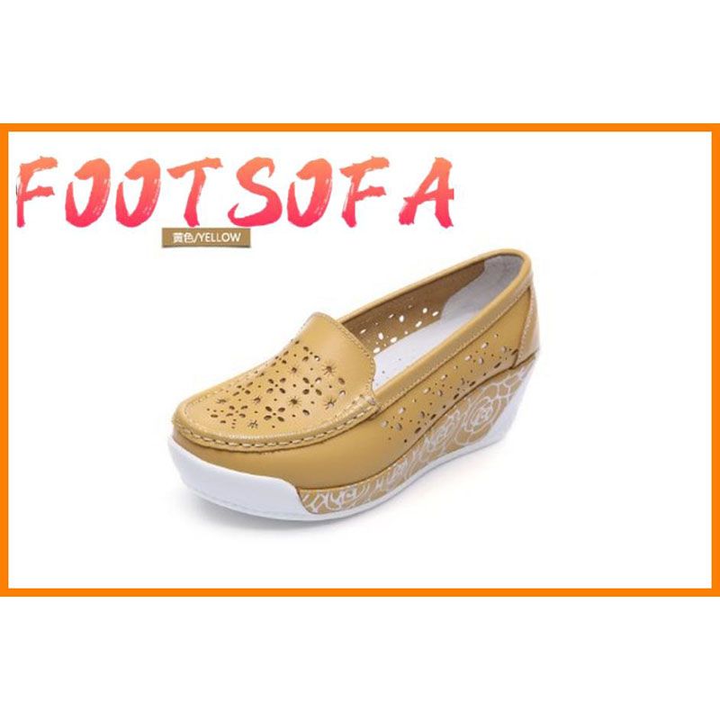 High Quality Flats Casual Slip On Loafers Women Shoes Leather Comfortable Soft Bottom Flat Shoes Vintage Style Women 789