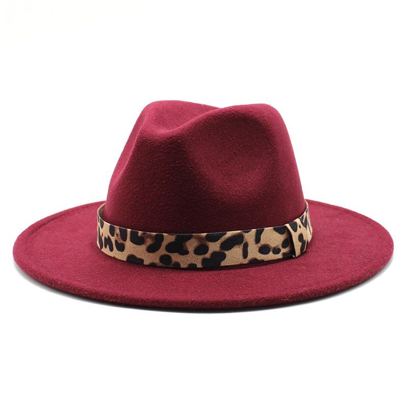 women fedoras Fedora Hat For Women Colorful Fashion Hat Elegant Lady Winter Panama Church Hat Wide Brim шапка chapeau femme