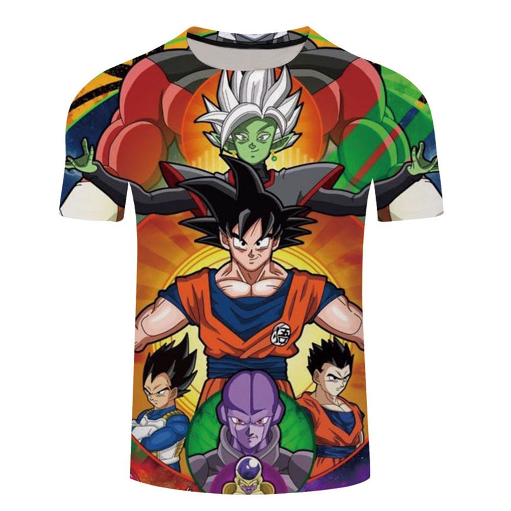 Summer Short Sleeved Cool Goku T Shirt 3D Printed Anime Designed T-shirt Fashion Novelty Style Men Women Tops