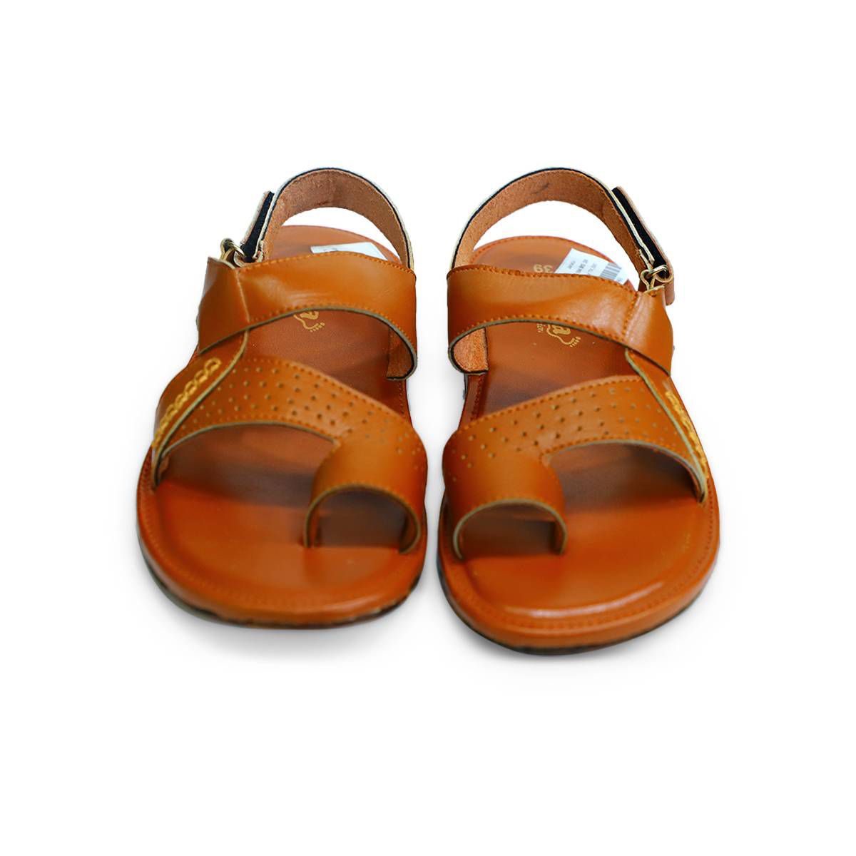 Leather Fashionable Sandal for Men-Brown Color