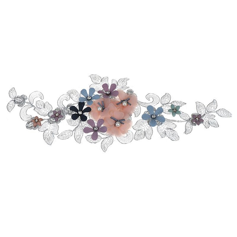 【ALLGOOD】1pc 3D Flower patch Applique Embroidery Patches Lace Fabric