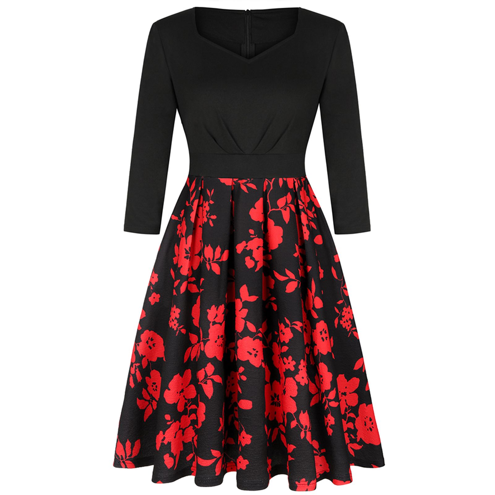 Dress Solid Top High Waist Slim Dress