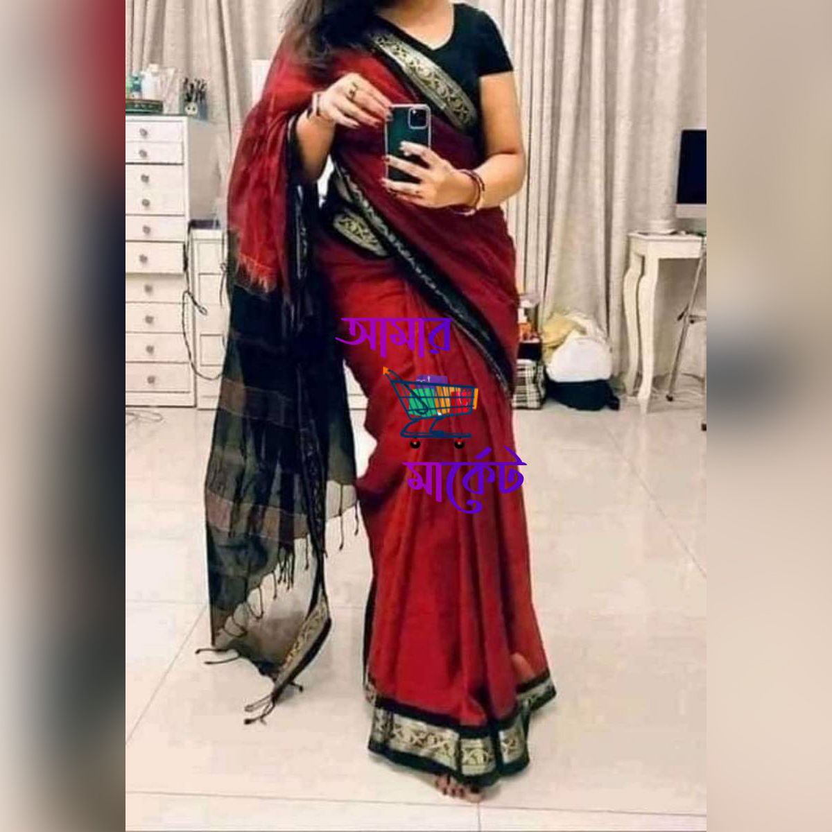 Eye Catching Maslice Cotton Saree For Women
