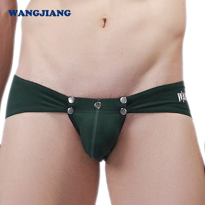 Novelty Opening Jockstrap Sexy Briefs Men Comfy Cotton Man Cuecas Short Hipster Good Quality ropa Interior Hombre