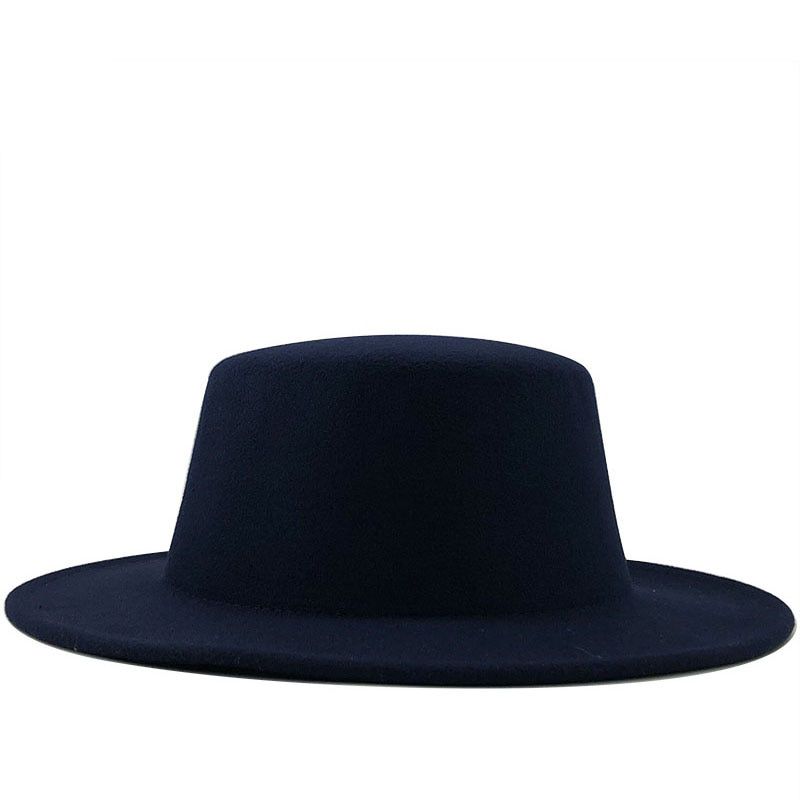 ple Women Wool Felt Hats White Wide Brim Fedoras for Wedding Party Church Hats Pie Fedora Hat Floppy Derby Triby Hats