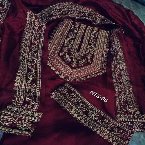 Tissue Embrodary Shalwar kameez