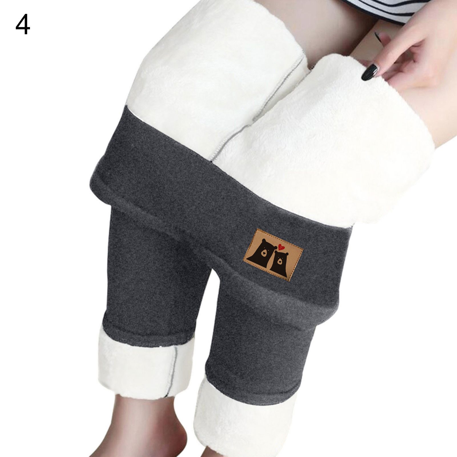 Winter Trousers High Elasticity Soft Casual Leggings Base Pants