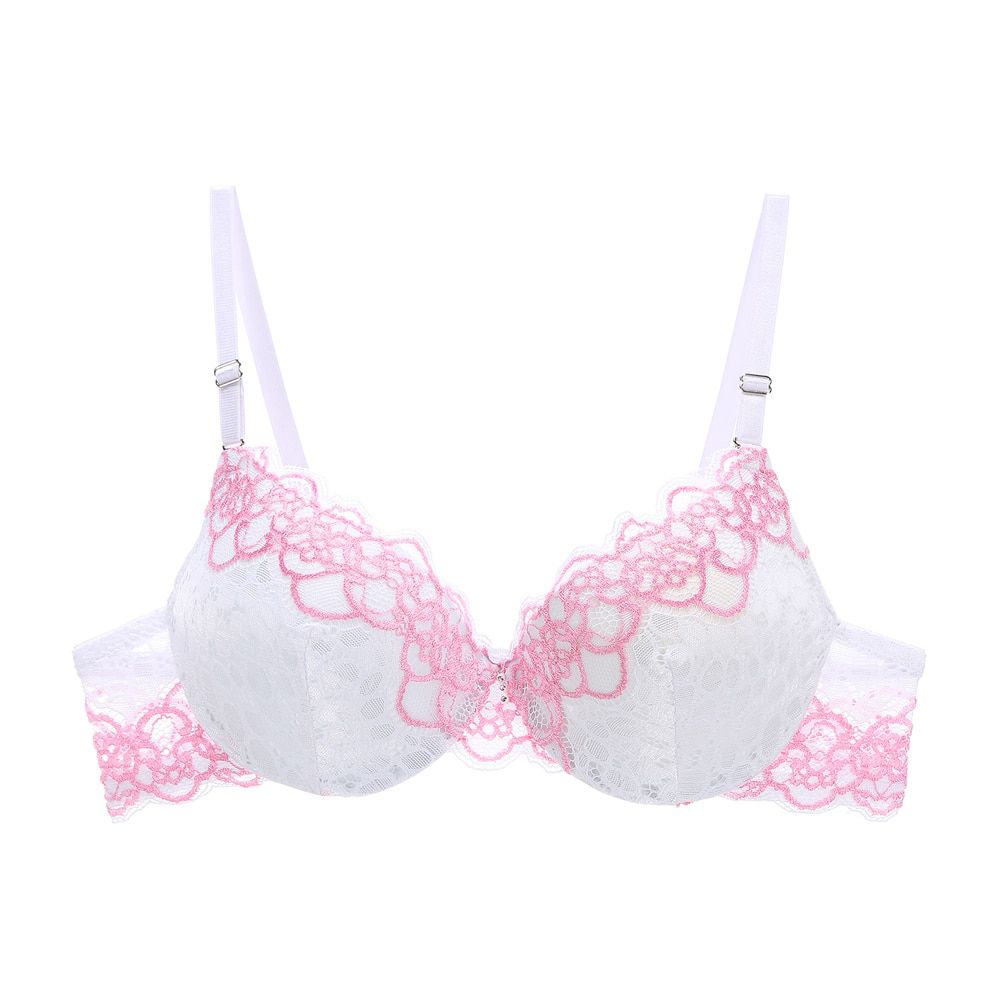 Lace Bra Beauty Back Push Up Bralette Brassiere  Underwire Bra For Women Underwear Solid Color Female Lingeries