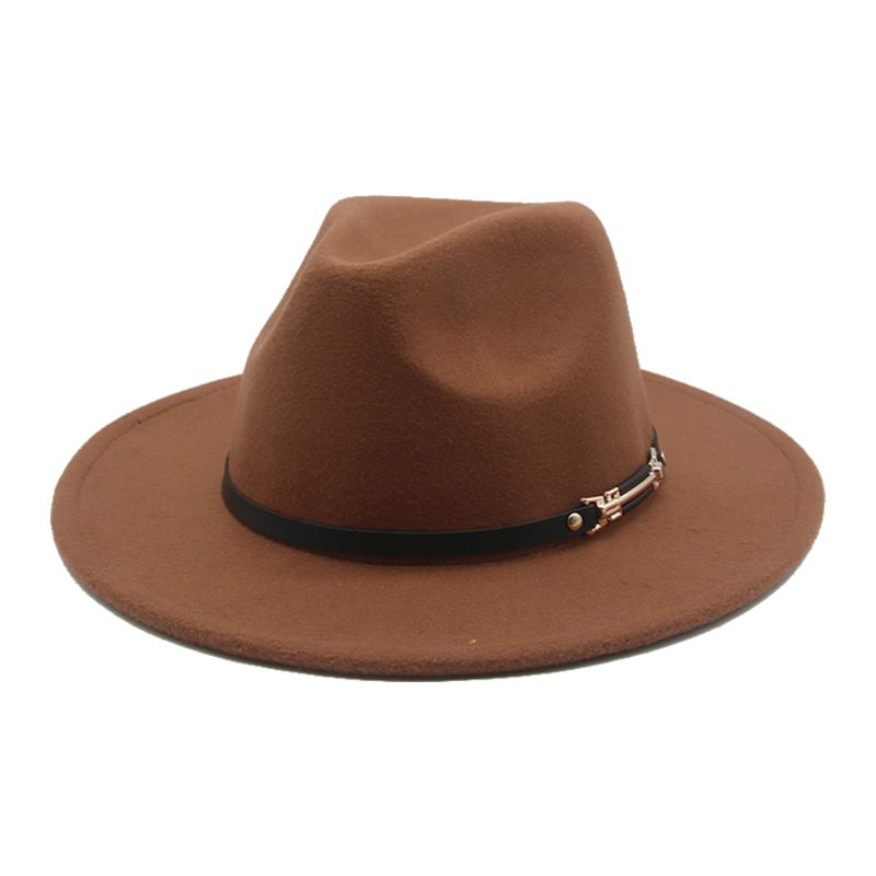 fedoras hat women band belt felted hats for men new wide brim winter black classic panama wedding women's hat sombrde mujer