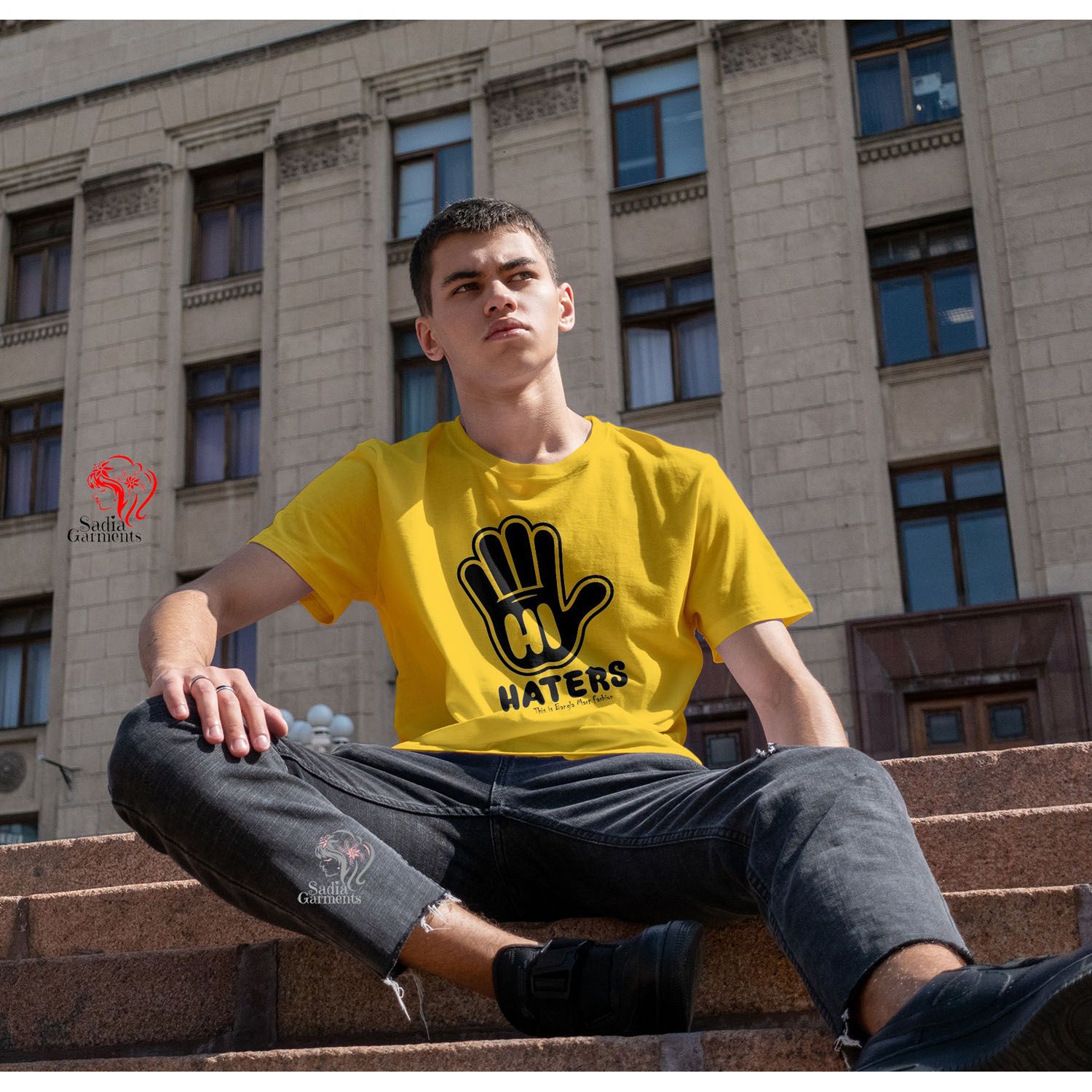 Hi Haters Aesthetic Round Neck Tshirt