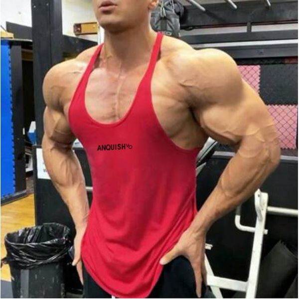 Summer fitness srts gyms breathable srtswear fashion vest jogger bodybuilding men's clothing outdoor srts training top