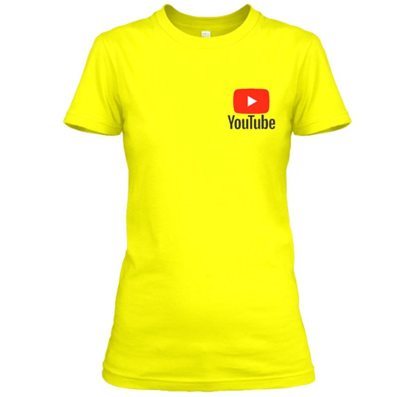 You Tube Pocket Logo design T shirt