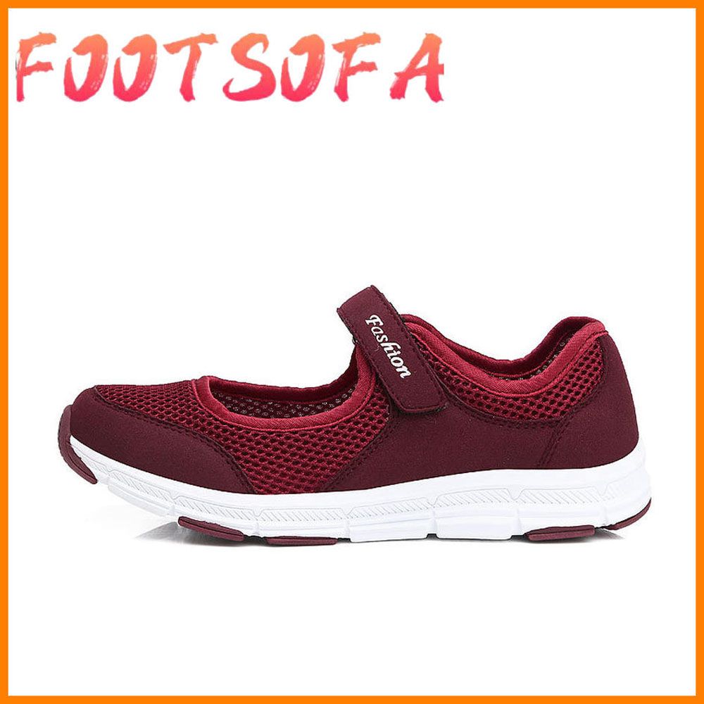 High Size Summer Soft Sports Sneakers Woman Sport Shoes Ladies Running Shoes Women's White Sports Shoes Walk Women Runners D-443