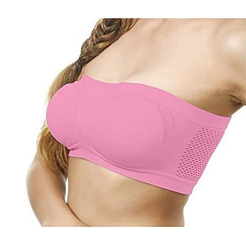 Cotton Tube Bra For Women PINK - Bra - Bra
