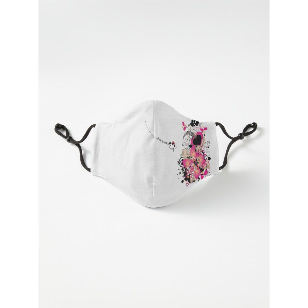 Colorful flower  Six Layer Face Mask Tiktok Mask For Men And Women Gaming Mask With Adjustable Ear Loop And Digital Print Face Mask Graphics Print Anime Mask