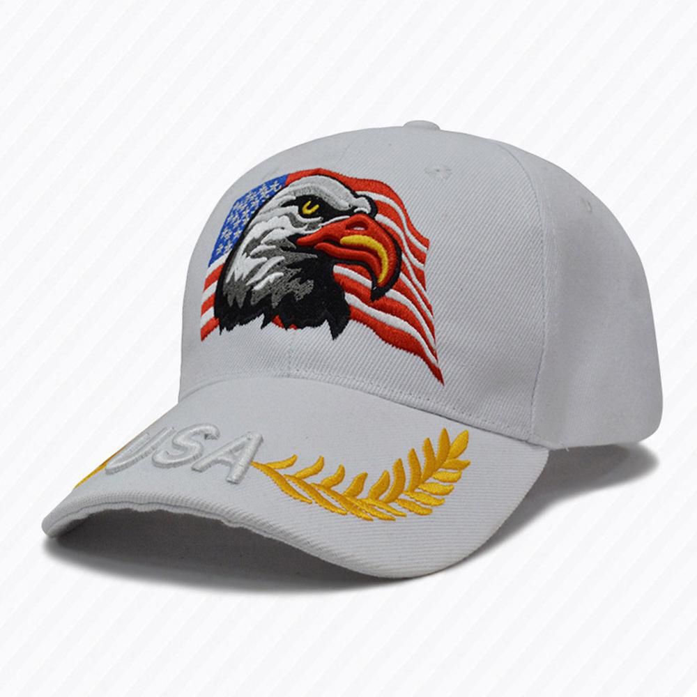 American Flag USA Eagle Baseball Hat For Women Men Adjustable Breathable Quick-Drying