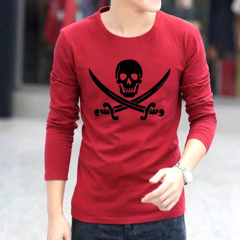 Poly Cotton Men'S T-Shirt Long Sleeved T Shirt Men Pure Color Casual Mens Long Sleeve Tshirt For Male - T Shirt For Man - গেঞ্জি ছেলেদের