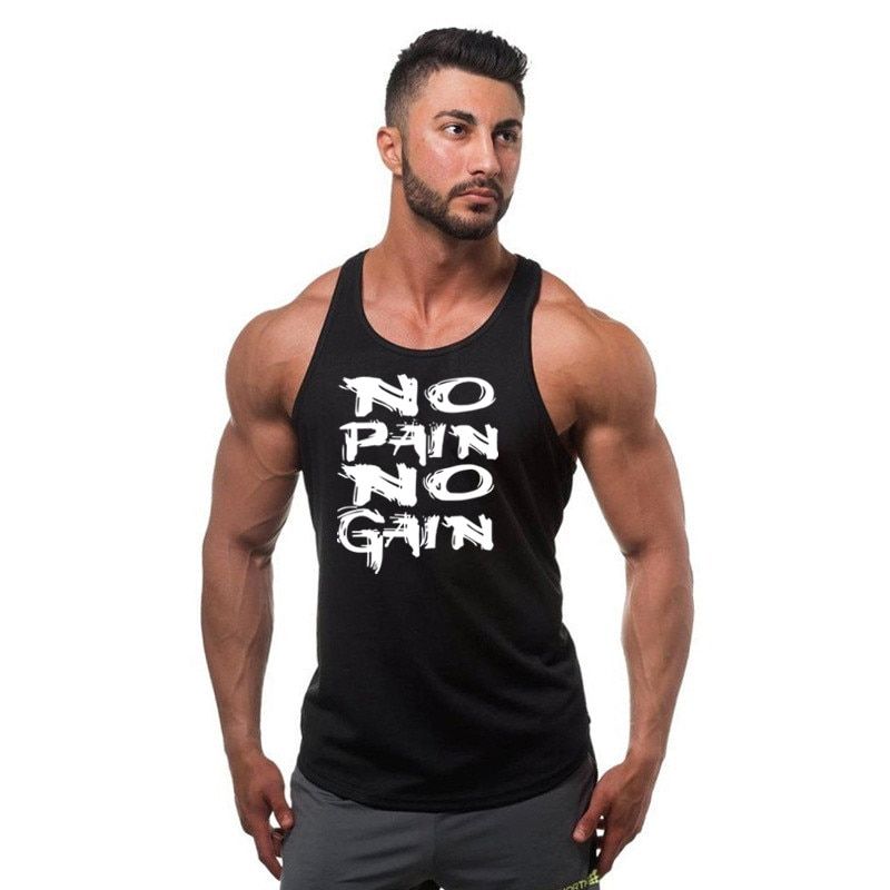 clothing bodybuilding stringer gym tatop men fitness singlet captain cotton sleeveless shirt muscle vest