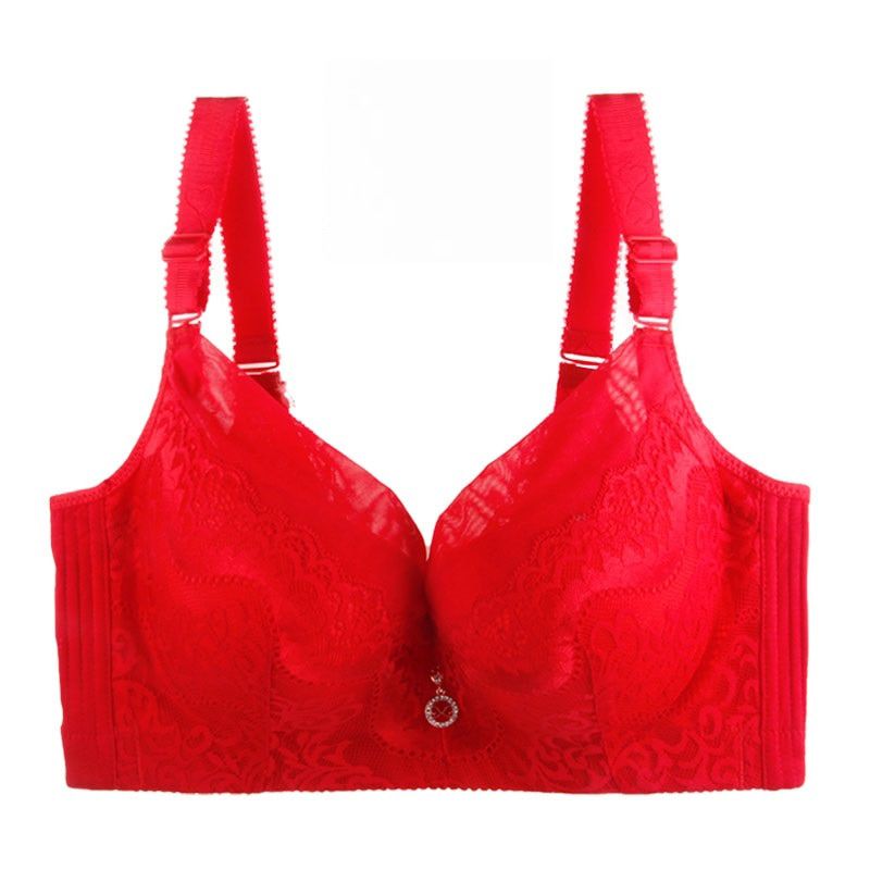 Fat MM 100 kg big cup big size bra Agglomeration adjustment type plus size women Full glass of  lace plus size bra CDE