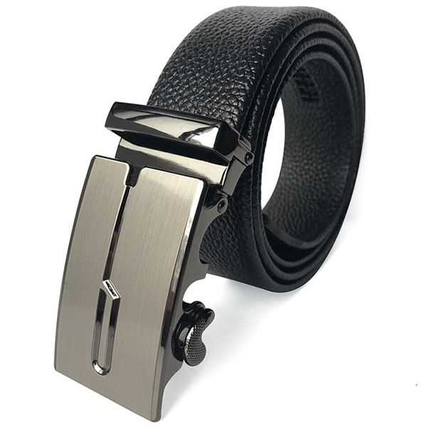 Belt Male Automatic Buckle Cowhide Leather Men Belt 110cm-130cm Luxury Belts For Men Ceinture Homme Business Men Accessories