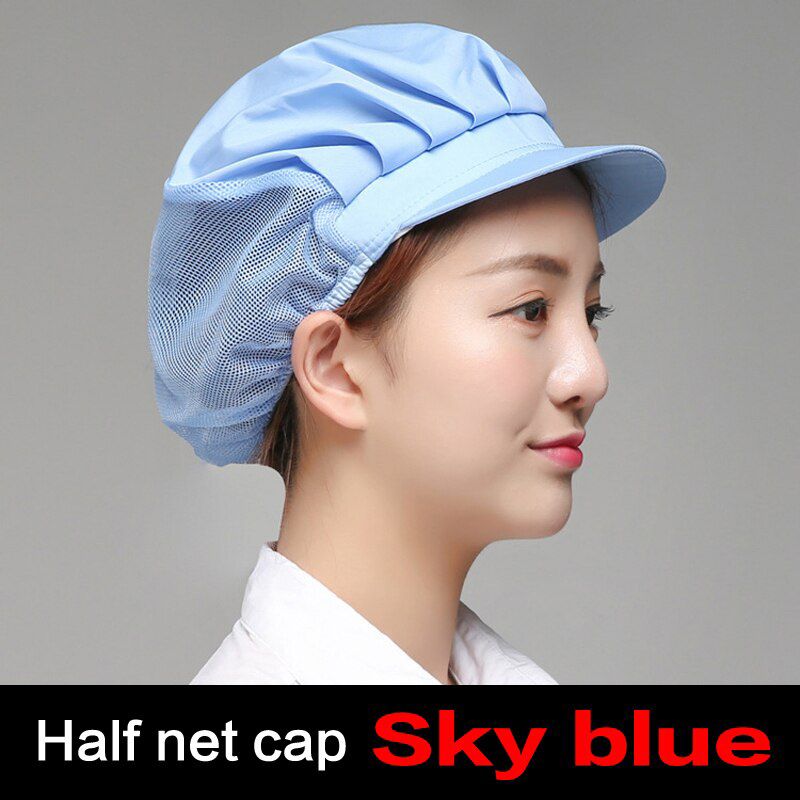Men Women Adjustable Mesh Caps Cafe Restaurant Hotel Waiter Chef Work Wear Caps Breathable Elastic Workshop Hats